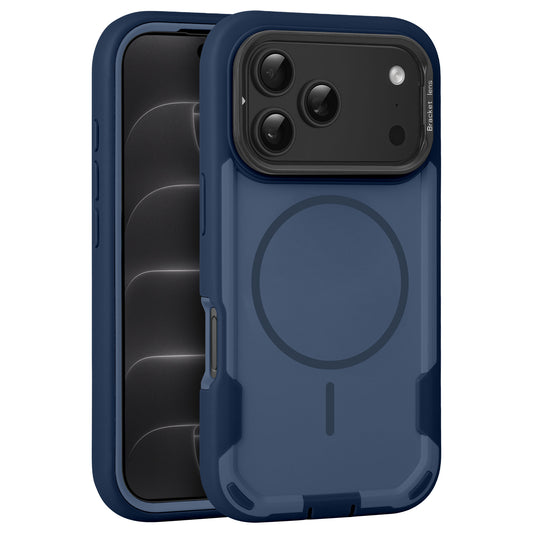 arktis iPhone Sentinel Case in Blau mit MagSafe-Ring, Rückansicht