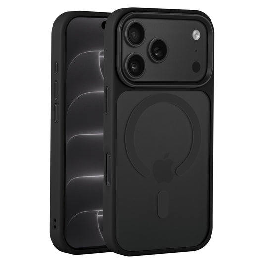 arktis iPhone Solid Case mit MagSafe in Schwarz, Rückansicht