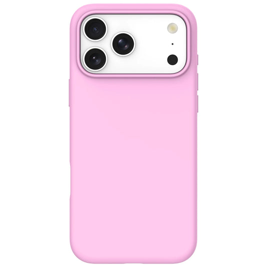 arktis iPhone Silikon Case mit MagSafe in Rosa, Rückansicht
