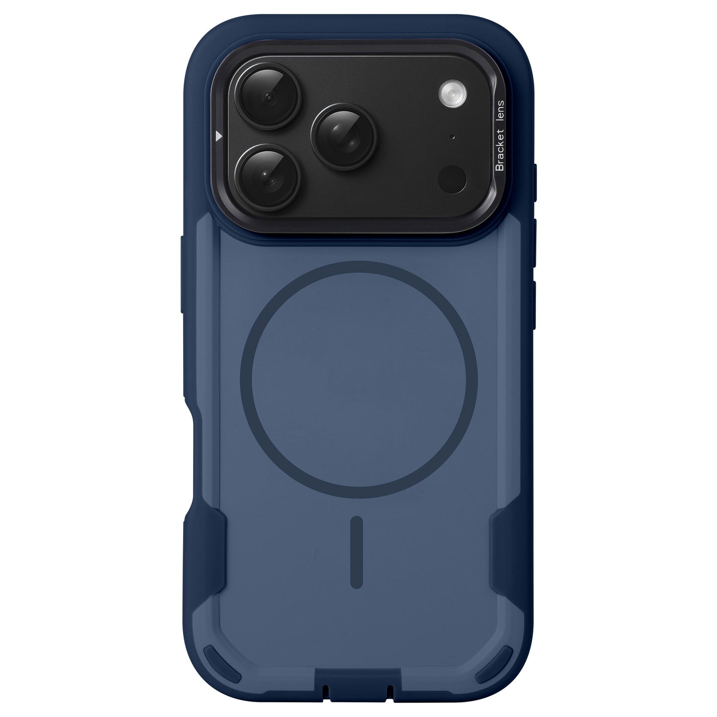 arktis iPhone Sentinel Case in Blau, Rückseite mit Kameraaussparung