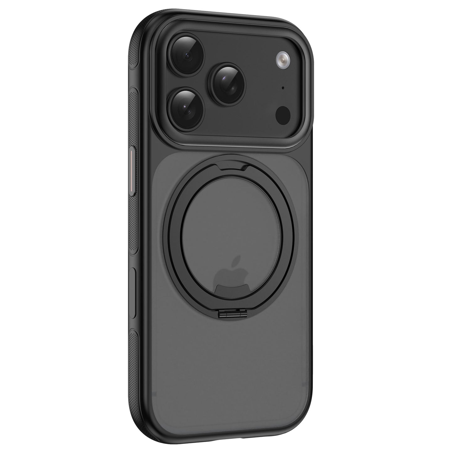 arktis iPhone GripCase in Schwarz, aufrecht stehend