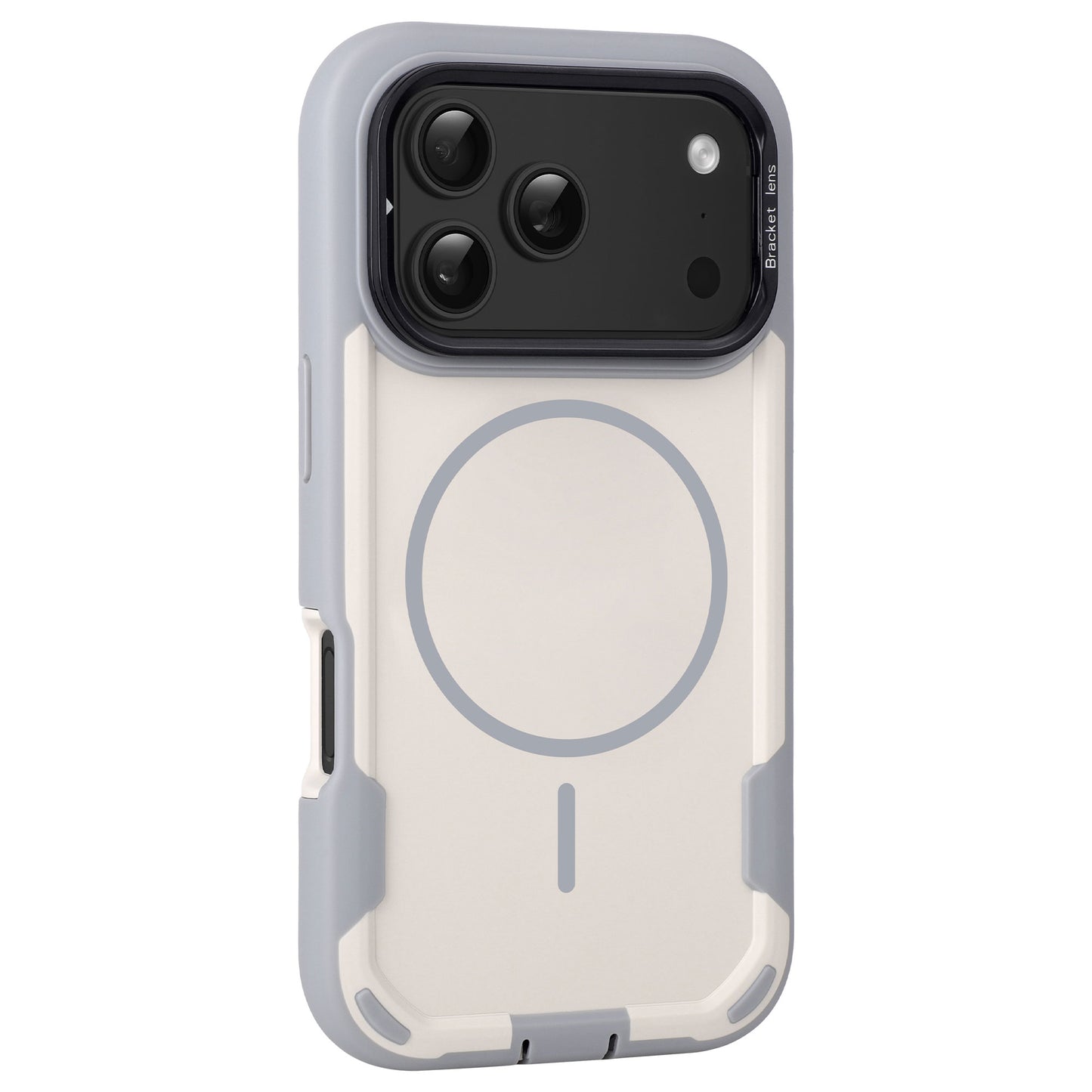 arktis iPhone Sentinel Case in Hellgrau-Weiß, Rückansicht
