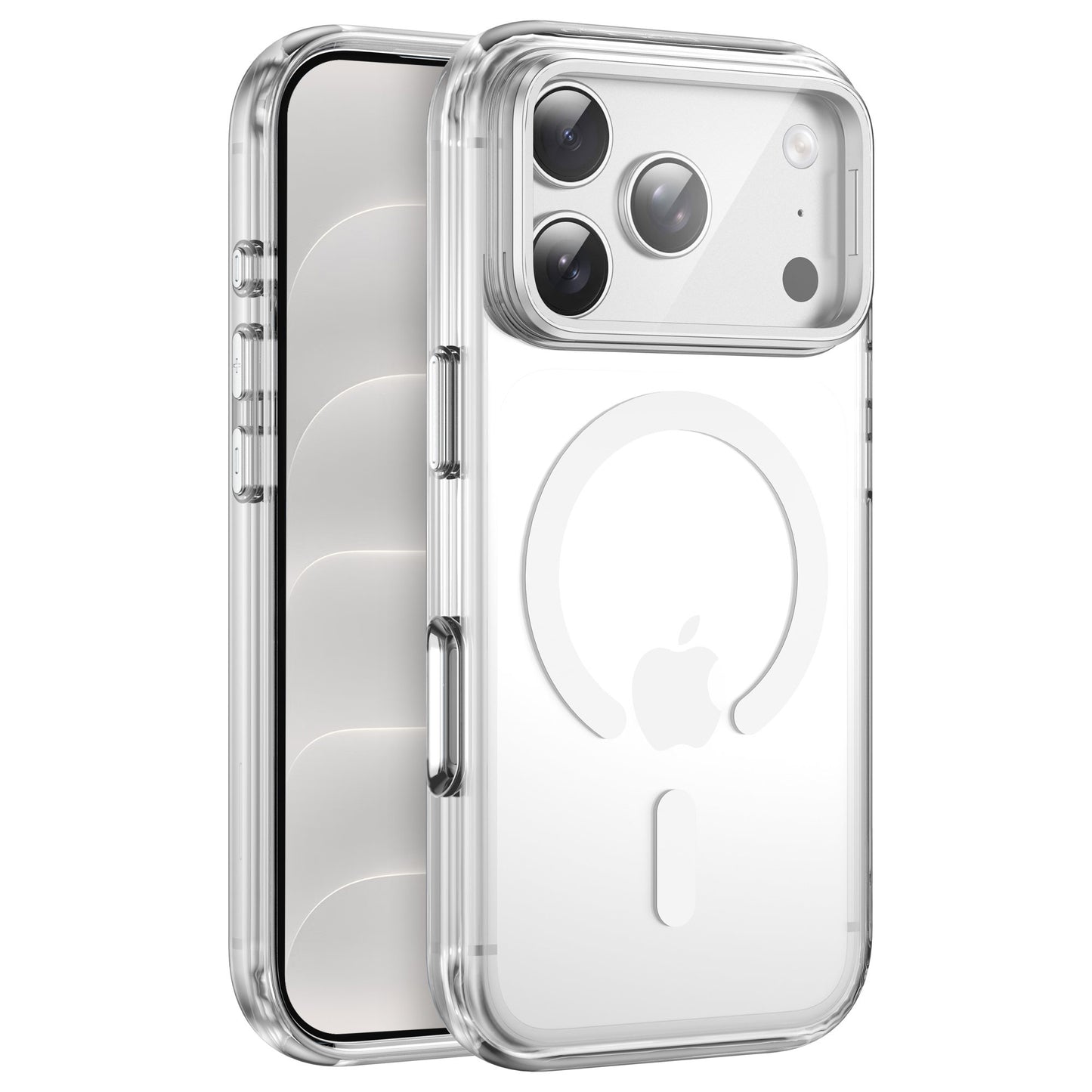 arktis iPhone Lens Guard Case transparent mit MagSafe-Ring, Rückansicht