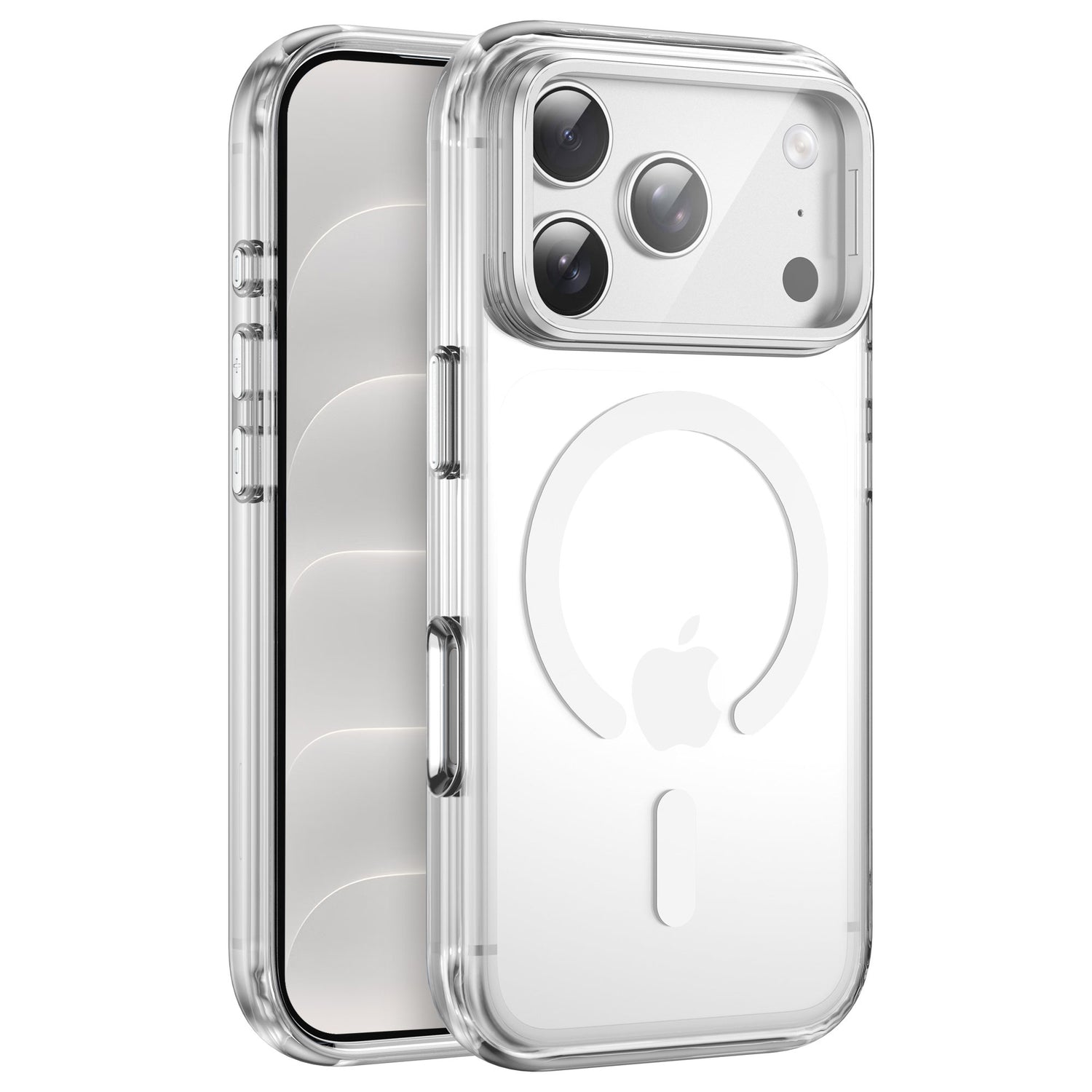 arktis iPhone Lens Guard Case transparent mit MagSafe-Ring, Rückansicht