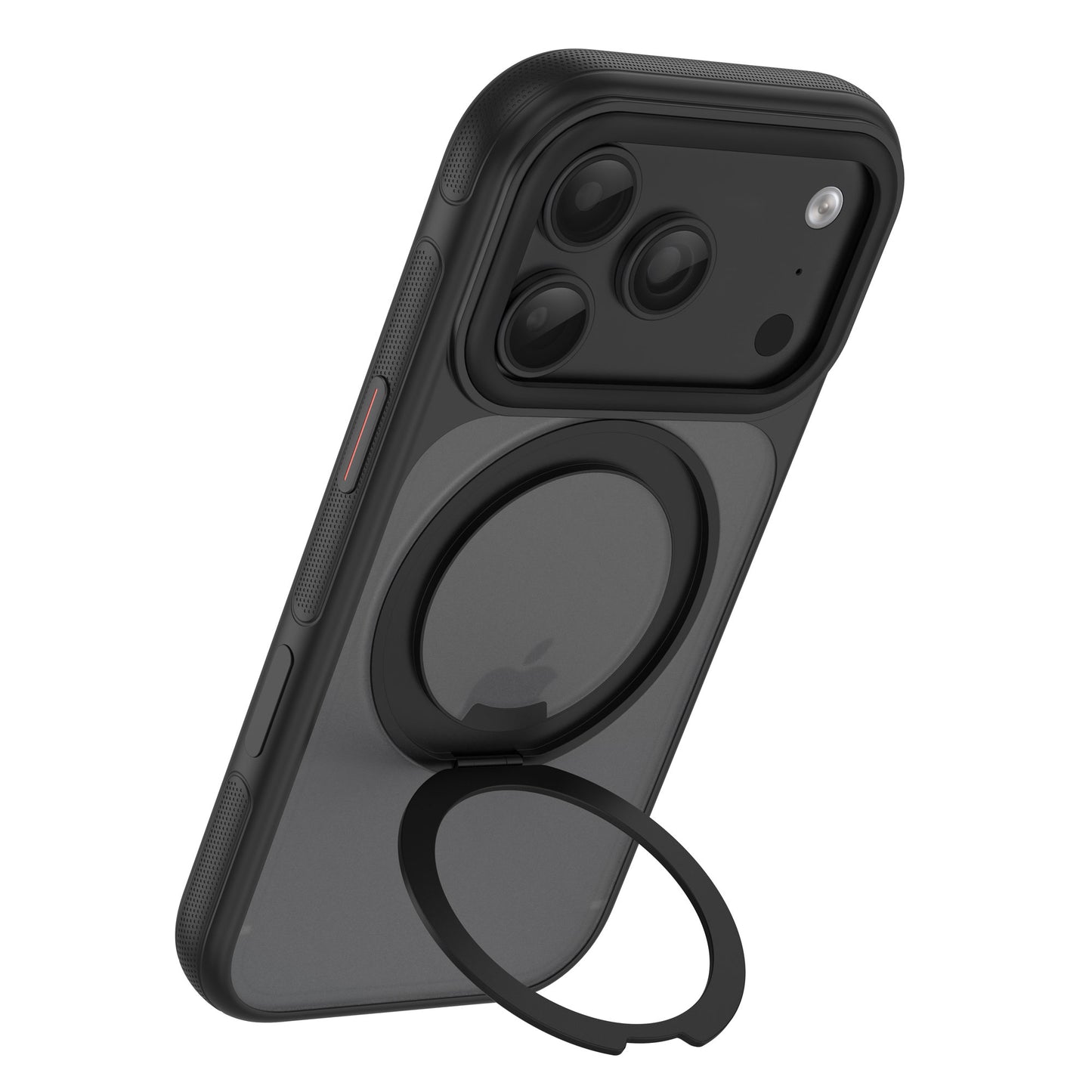 arktis iPhone GripCase in Schwarz mit Ringständer, Rückseite