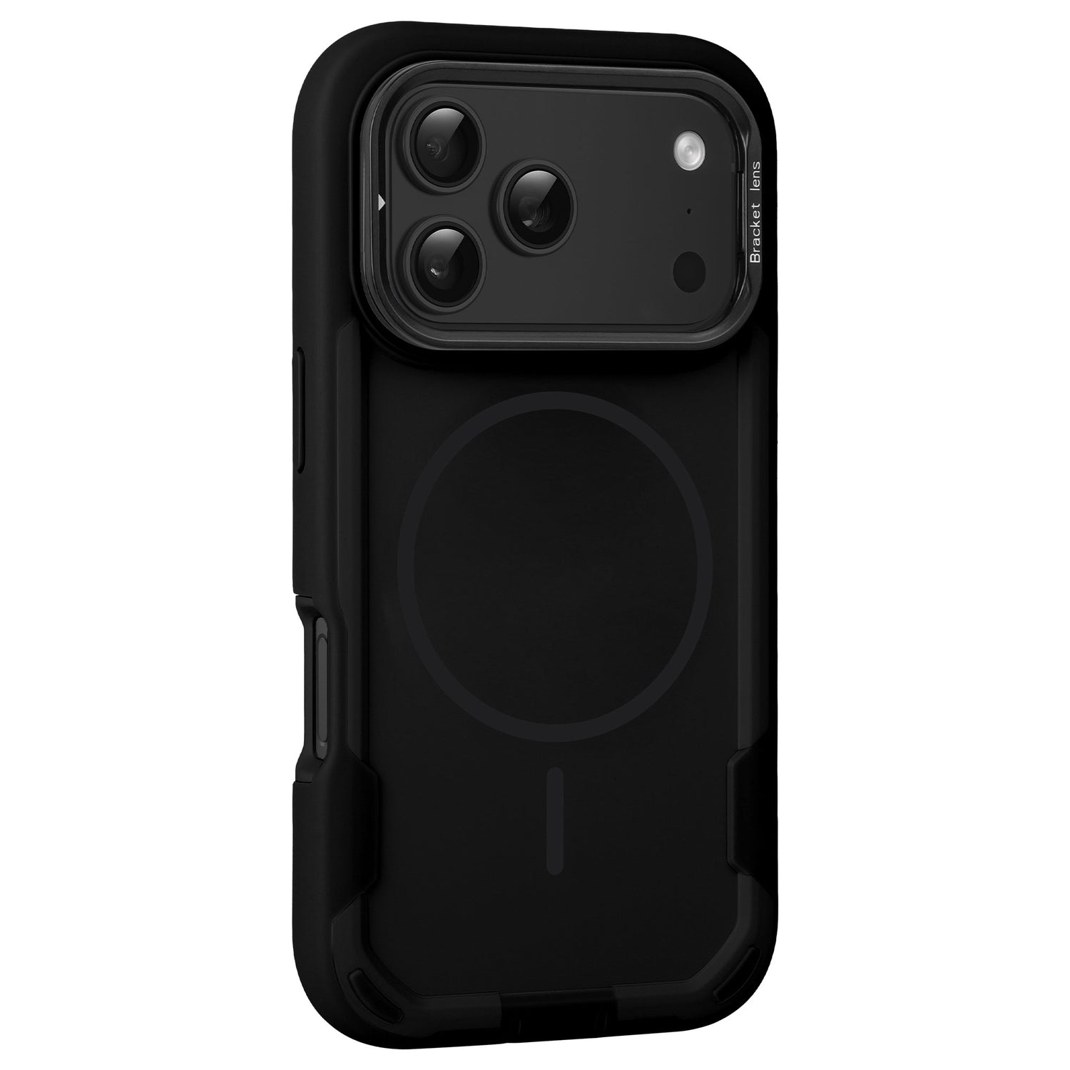 arktis iPhone Sentinel Case in Schwarz, schräg von hinten