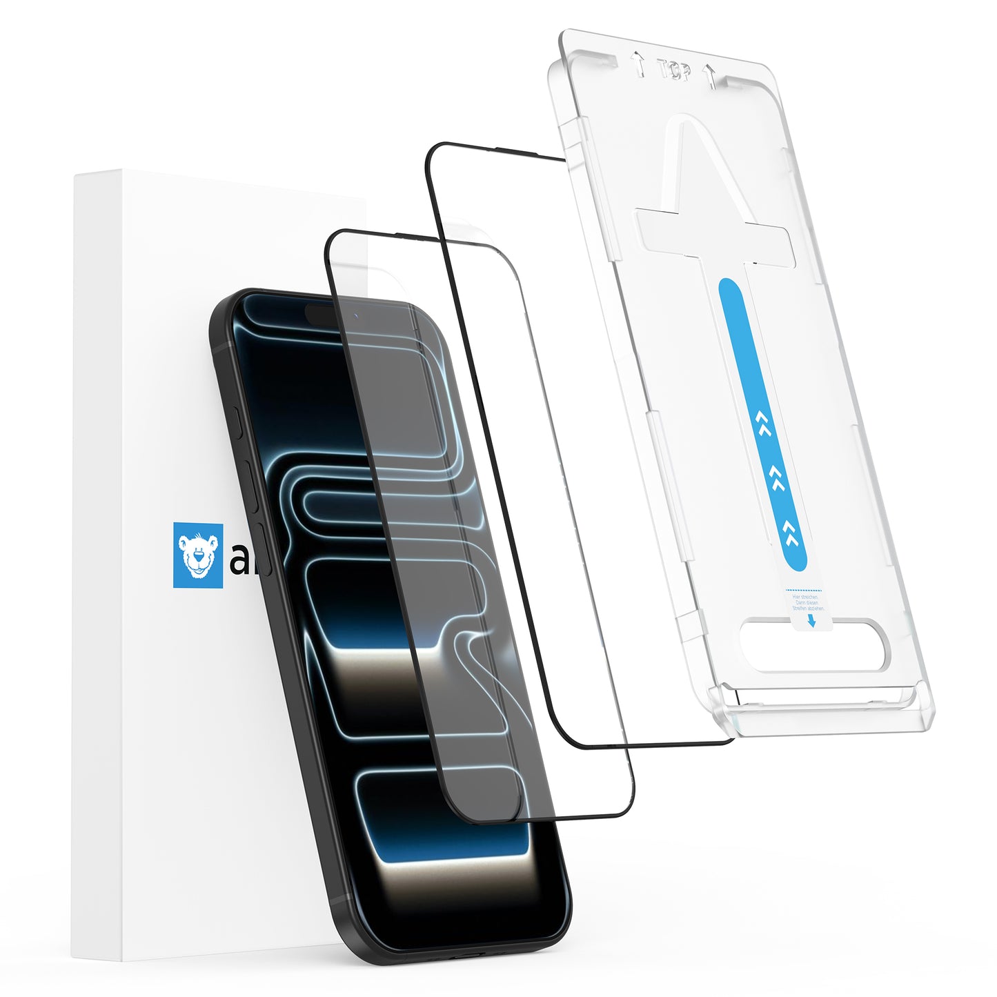 arktis iPhone Displayschutzfolie mit EasySwipe Technologie