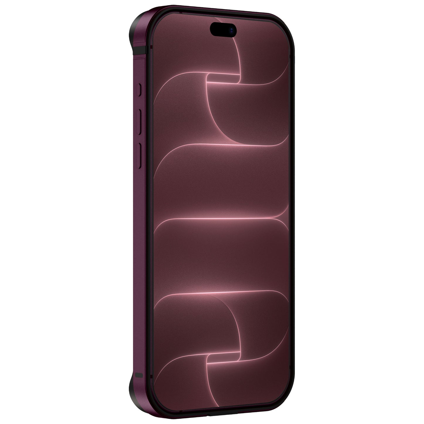 arktis iPhone Bumper in Violett, seitliche Vorderansicht