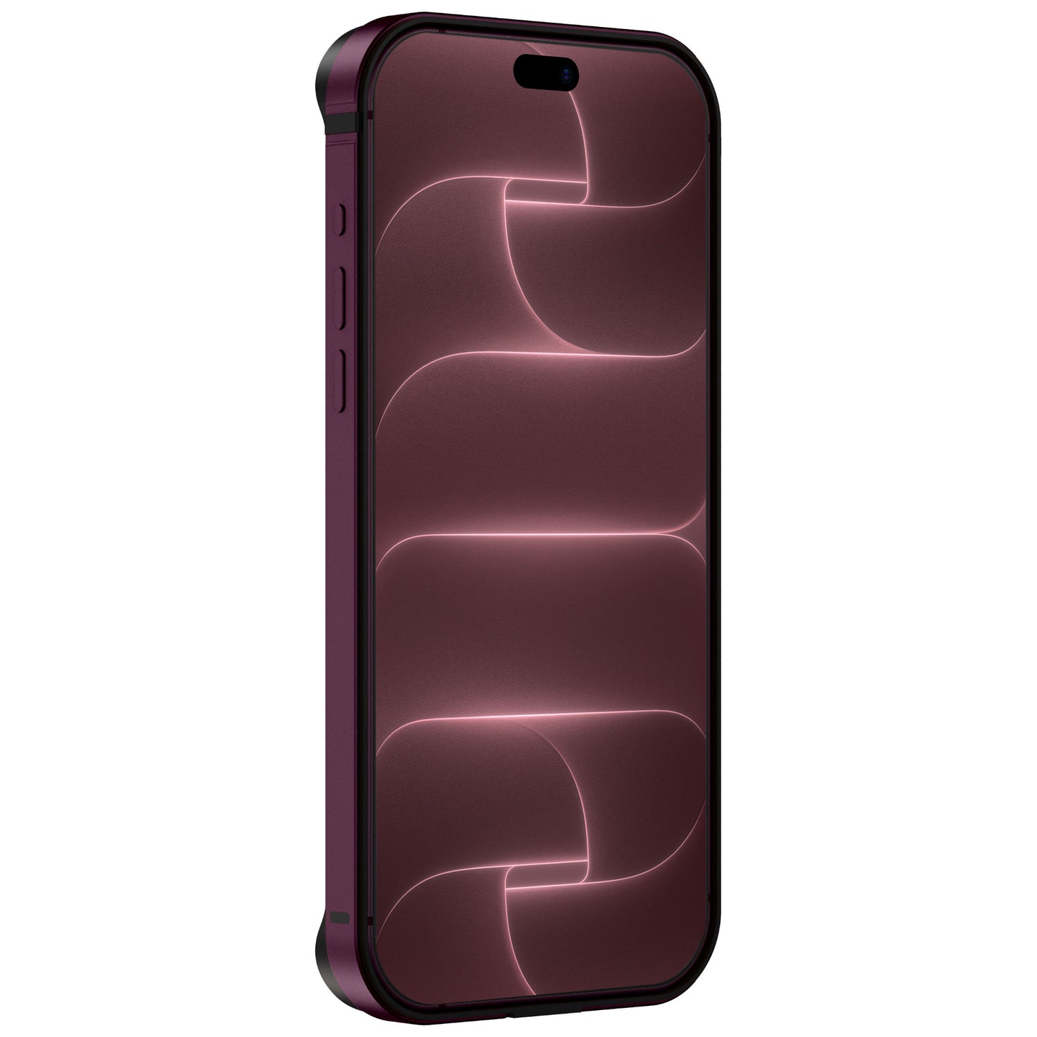 arktis iPhone Bumper in Violett, seitliche Vorderansicht