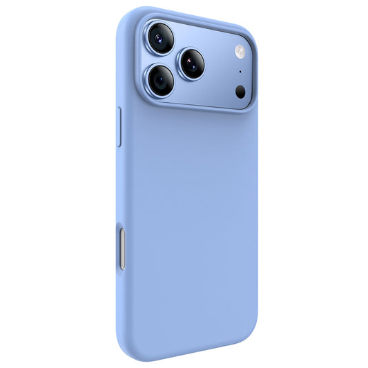 arktis iPhone Silikon Case mit MagSafe in Polar (Hellblau), Rückansicht