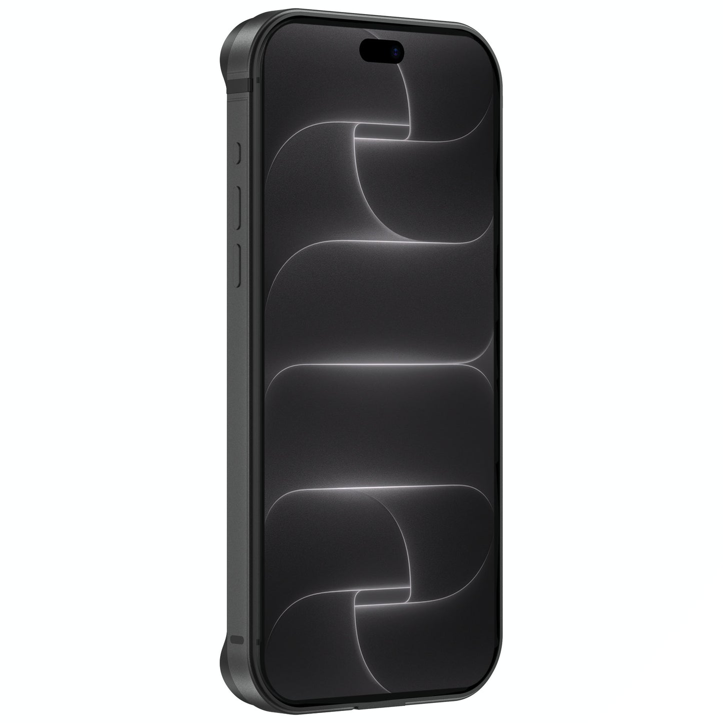 arktis iPhone Bumper in Schwarz, Seitenansicht von links