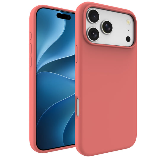 arktis iPhone 18 Pro Max Silikon Case mit MagSafe Guavepink
