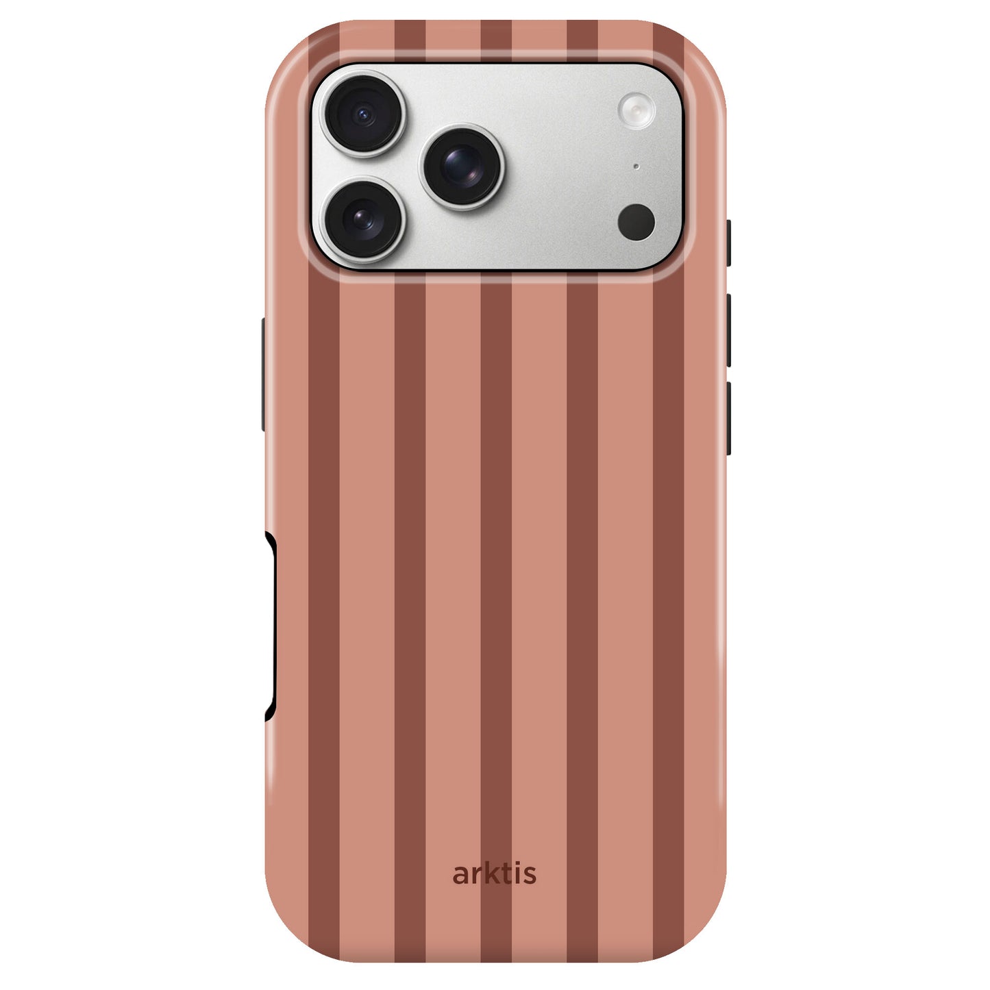 IPhone 18 Pro Max-Hülle in gedecktem Tonfarbton Arktis mit Aussparung für die Dreifachkamera.