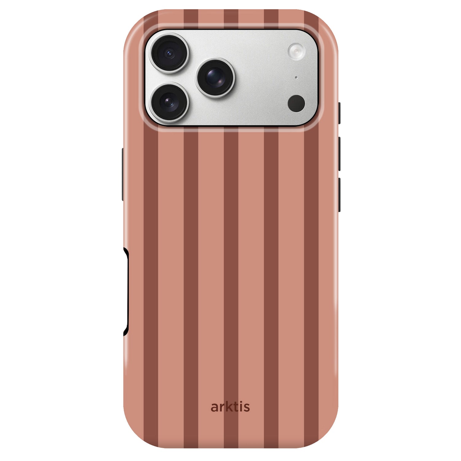 IPhone 18 Pro Max-Hülle in gedecktem Tonfarbton Arktis mit Aussparung für die Dreifachkamera.