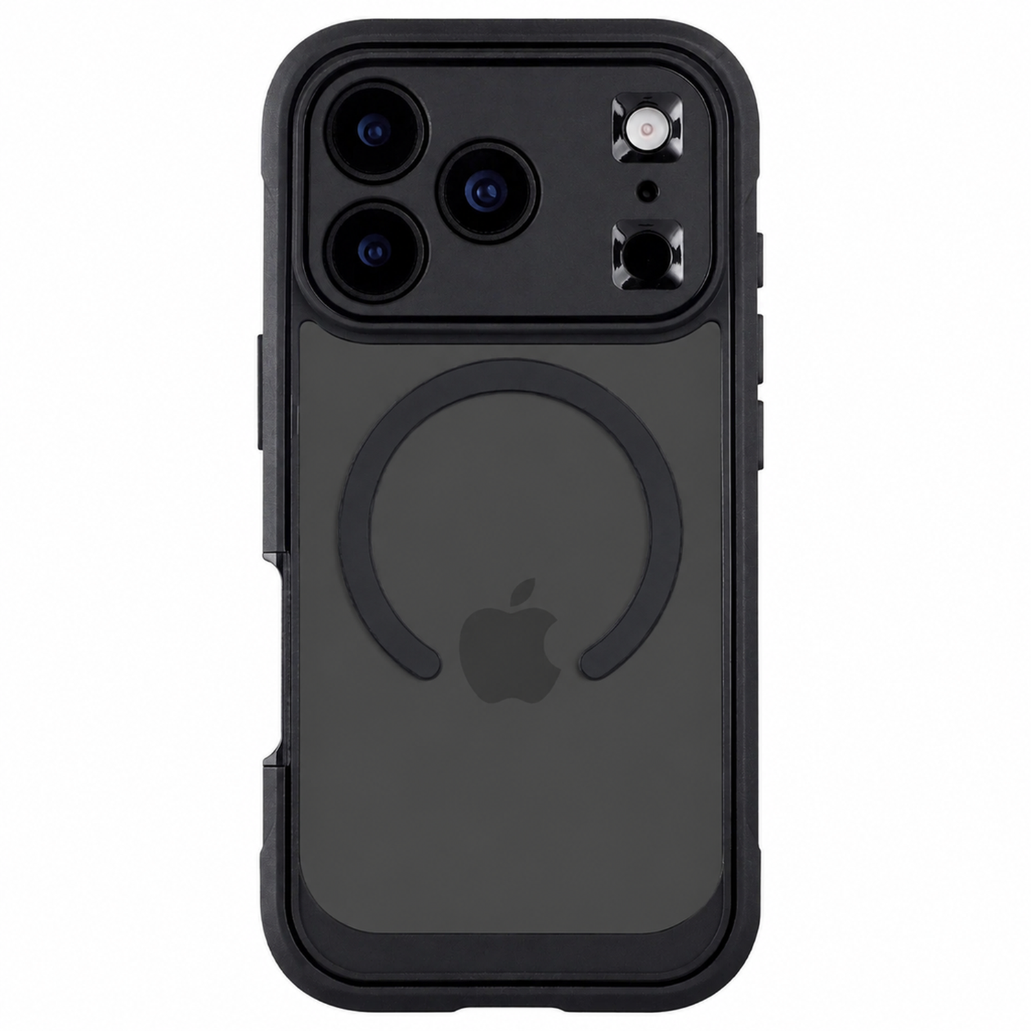 arktis iPhone Defender Case in Schwarz, Rückseite mit Kameras