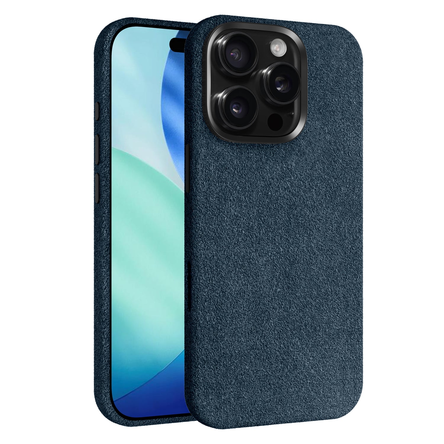 Die arktis iPhone 17 Pro Hülle aus Alcantara von arktis hat ein marineblaues strukturiertes Finish, passt perfekt zum iPhone 17 Pro und bietet erstklassigen Stil und Schutz. Hergestellt in Italien.