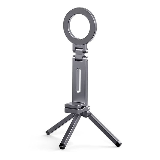 Das arktis iPhone MagSafe Tripod 360 Halterung ist ein faltbares Stativ von arktis mit Ringlicht, verstellbarer Handyhalterung und 360° Drehung für vielseitige Aufnahmewinkel.