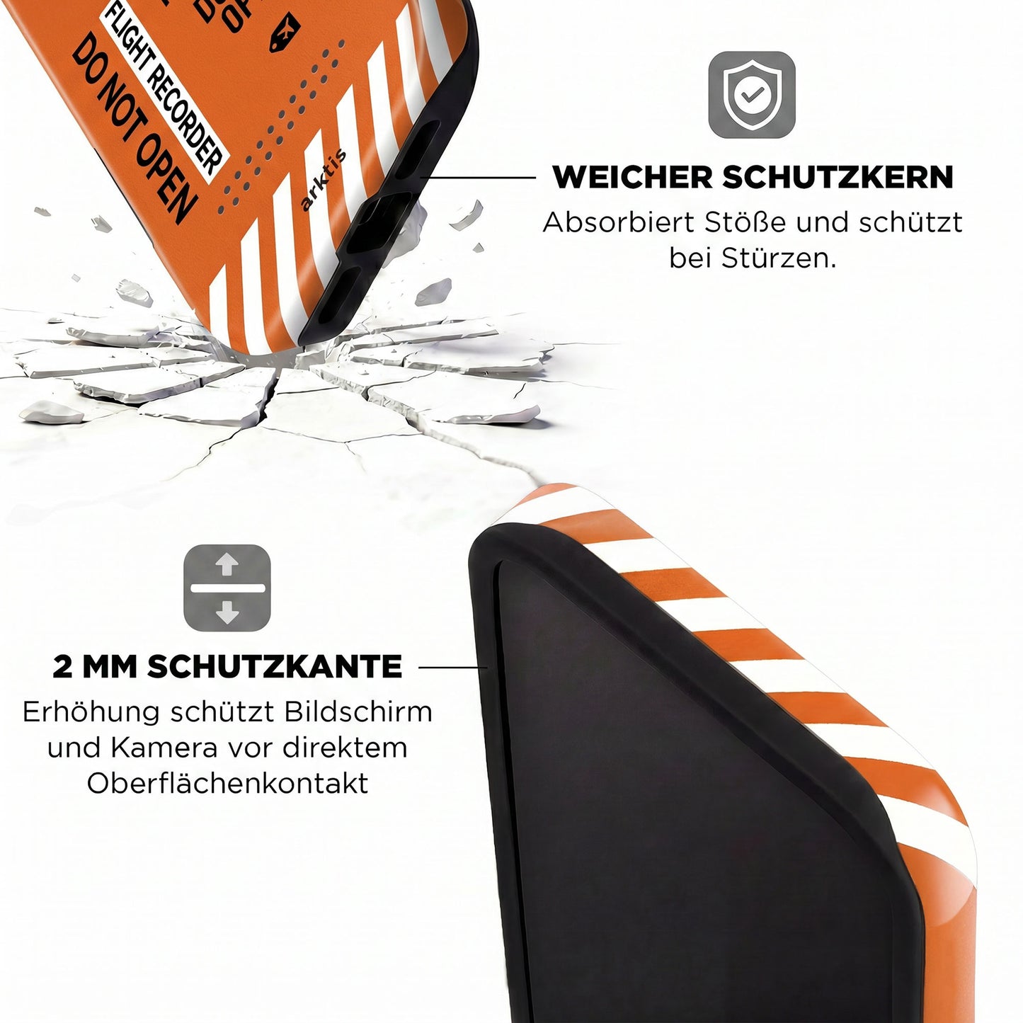 arktis iPhone 15 Pro Hülle - Airport Case