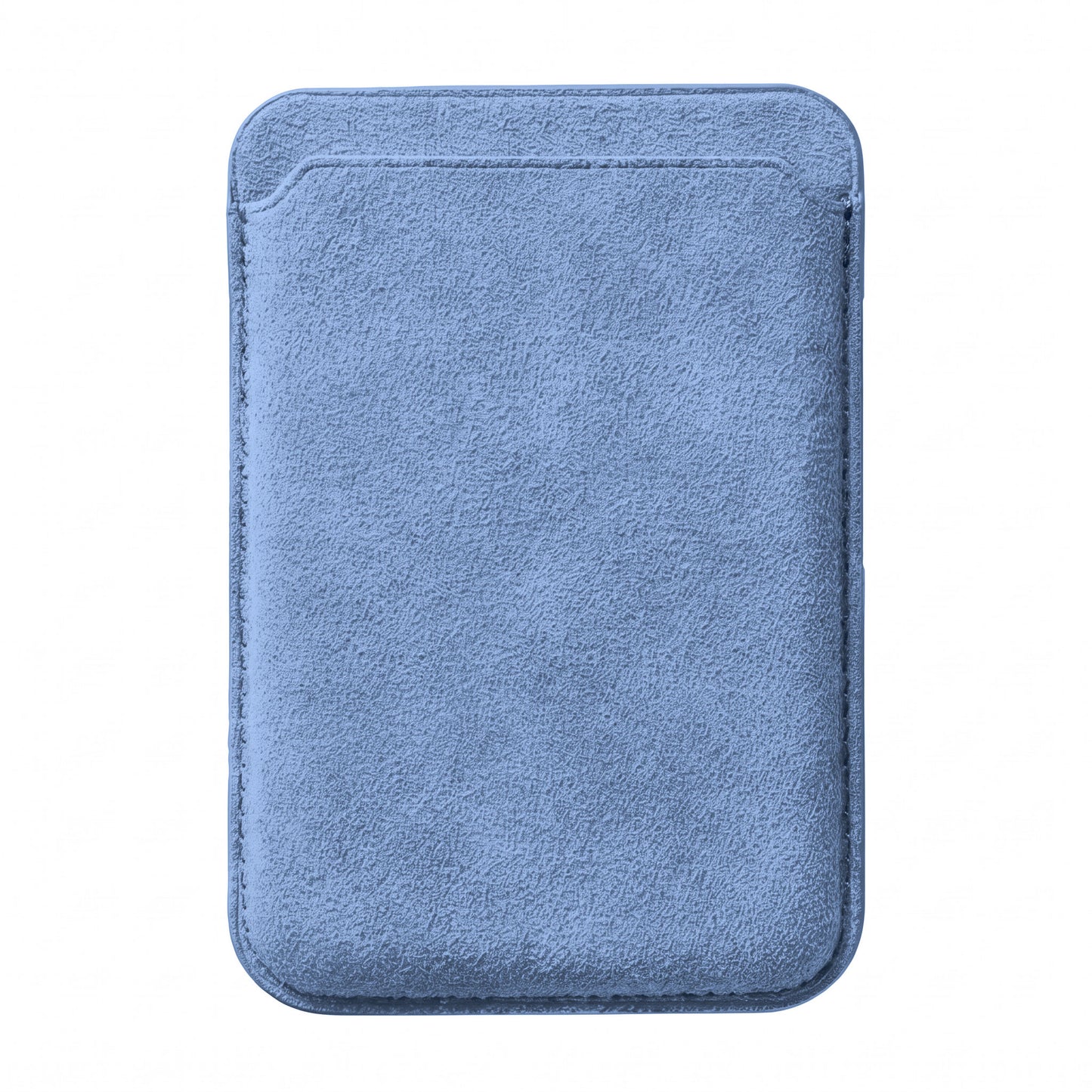 arktis iPhone MagSafe Kartenhalter aus Alcantara in Hellblau