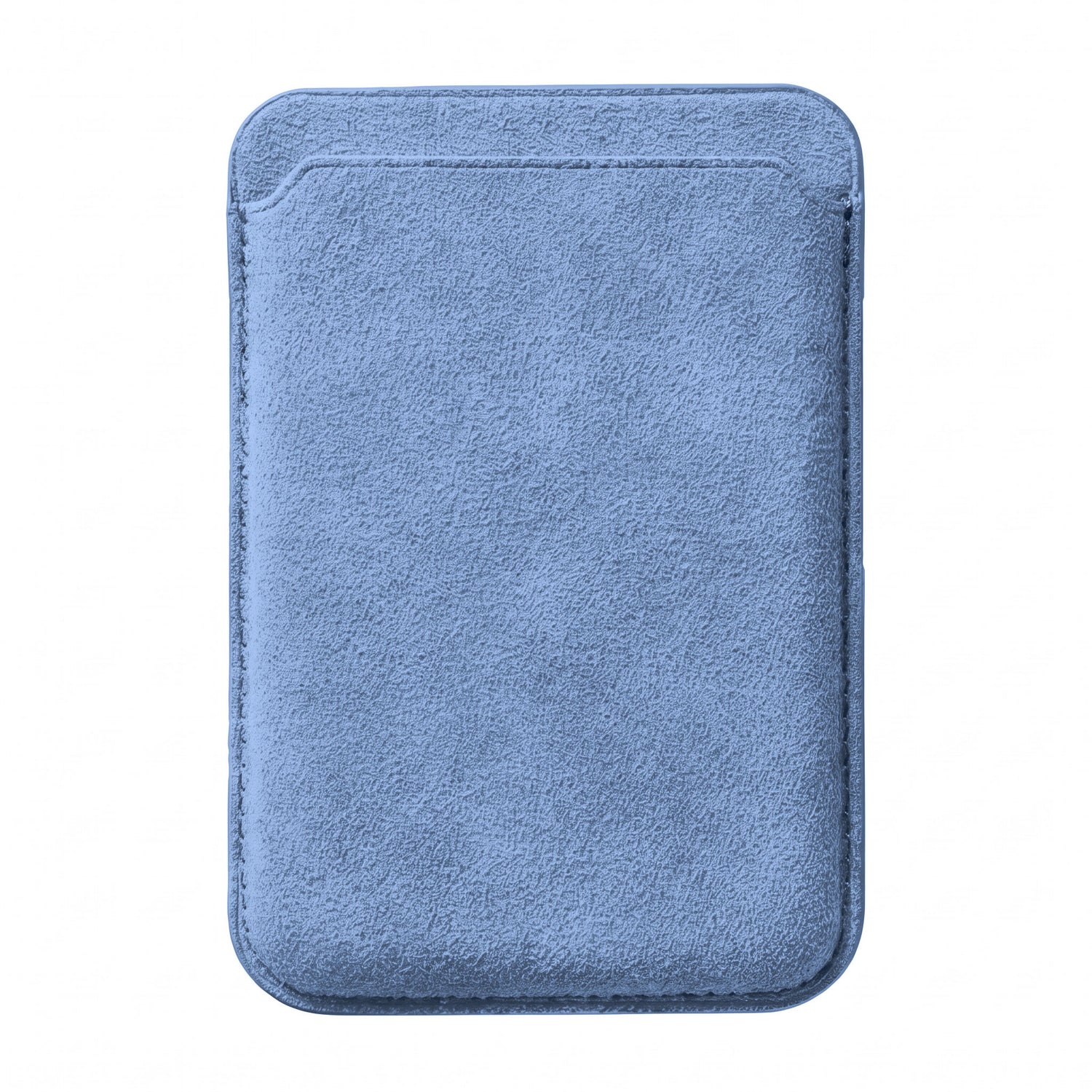 arktis iPhone MagSafe Kartenhalter aus Alcantara in Hellblau