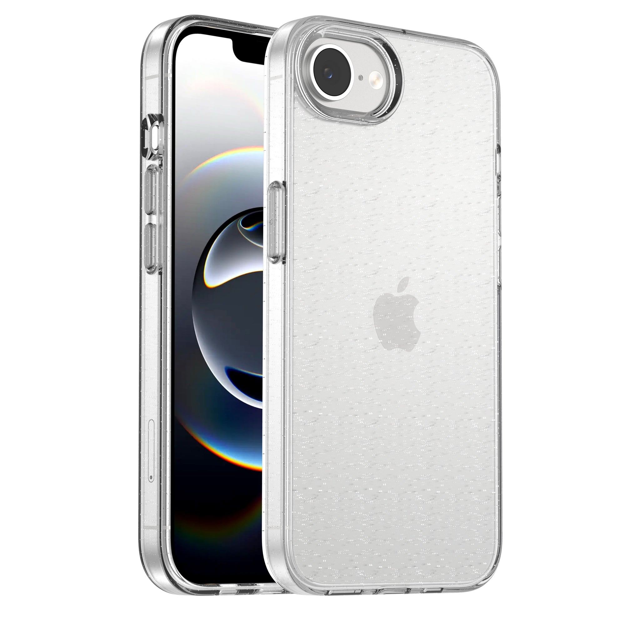 Custodia ibrida iPhone 16e Glitter con supporto - Compatibile con