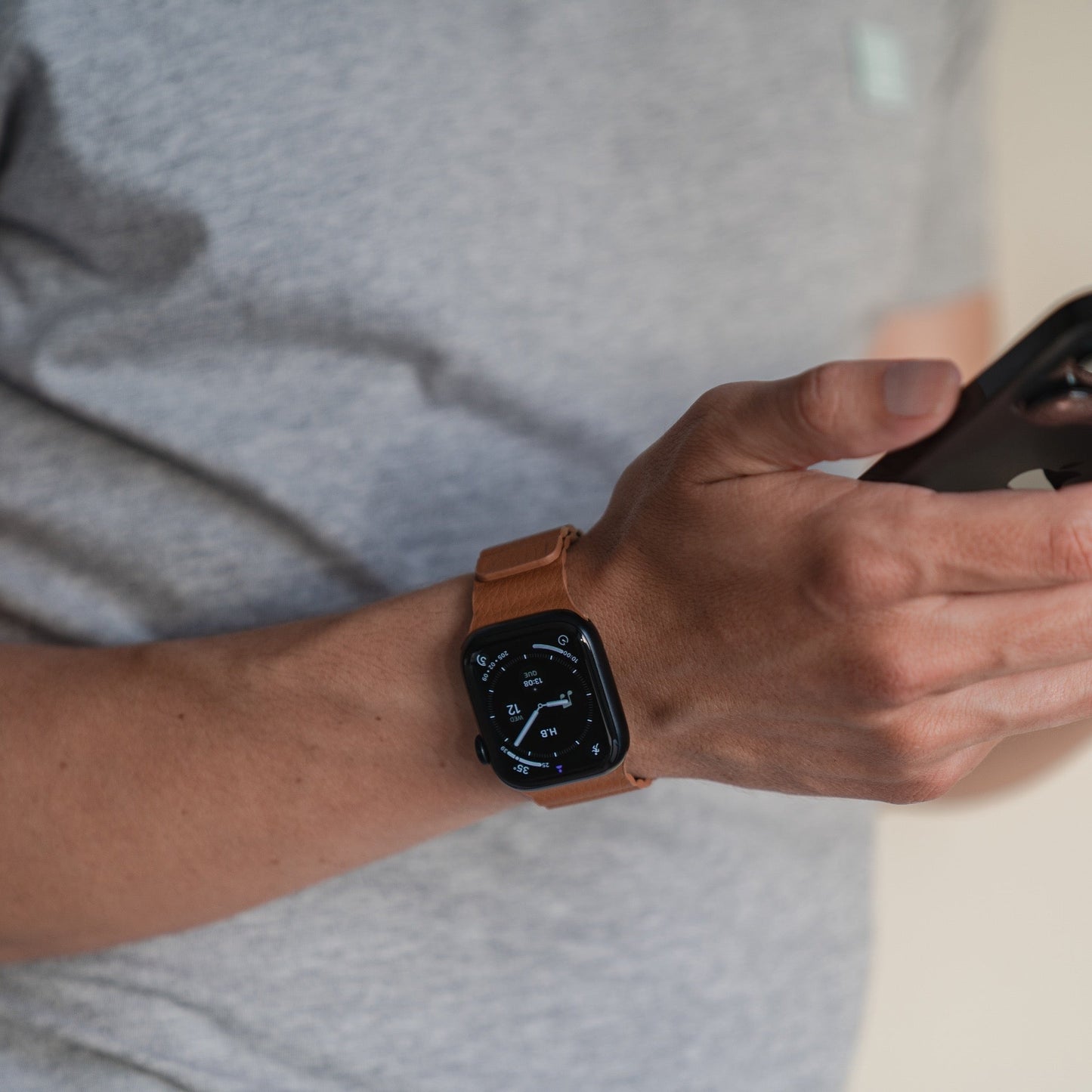 arktisband Apple Watch Kunstleder Loop Armband
