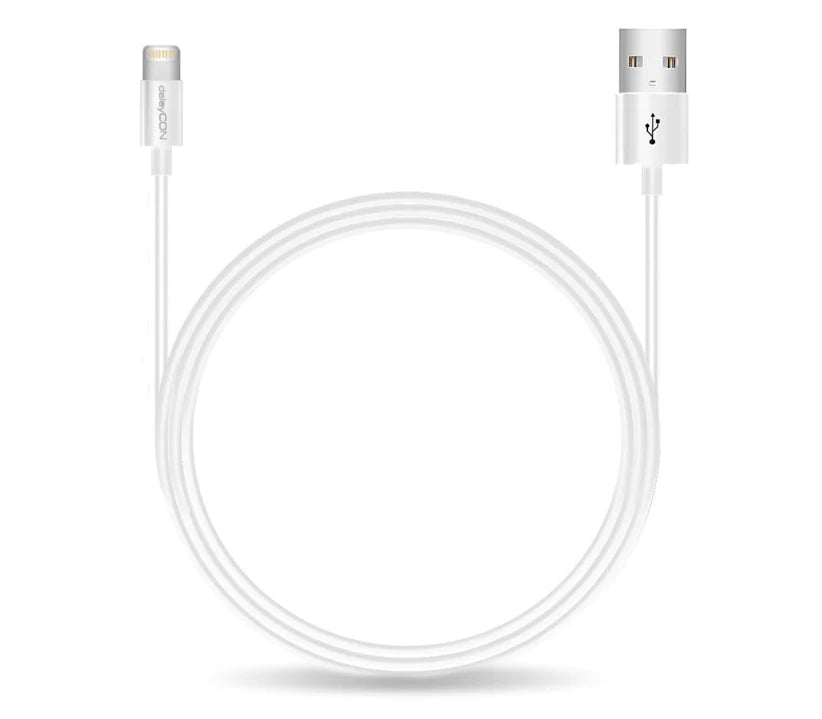 3 x Lightning auf USB Kabel SLIM Apple MFI zertifiziert 2m weiß