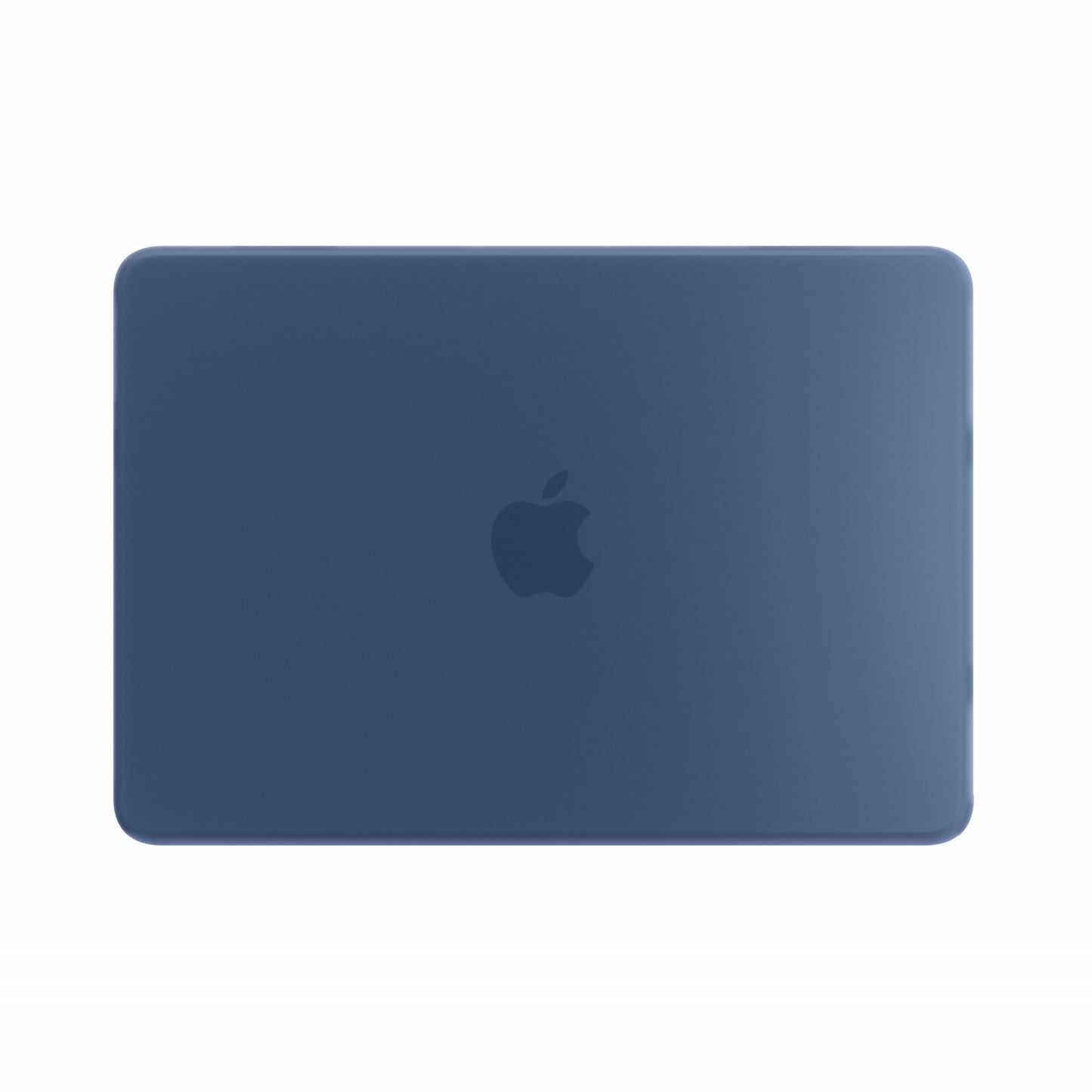 Dunkelblaues Arktis Solid Case für das MacBook Neo auf einem Laptop-Deckel.