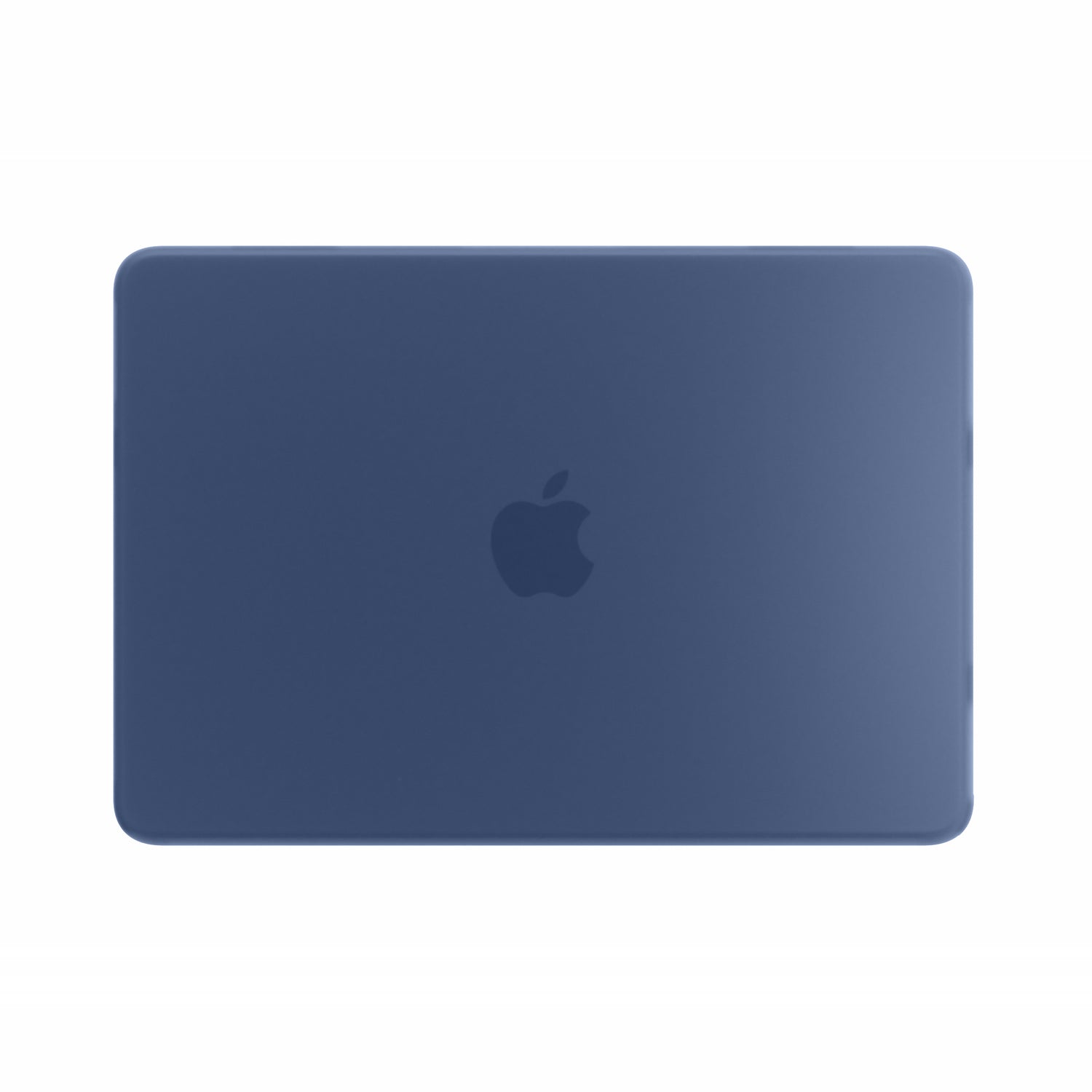 Dunkelblaues Arktis Solid Case für das MacBook Neo auf einem Laptop-Deckel.