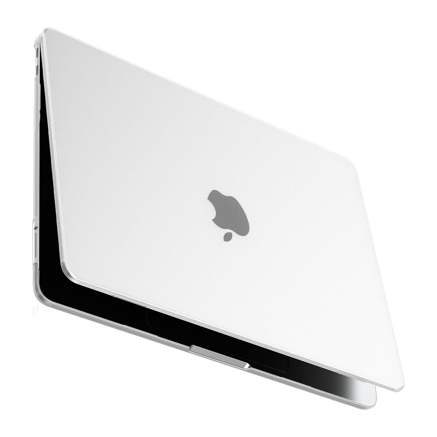 Durchsichtiges Arktis Solid Case für das MacBook Neo auf einem Laptop.