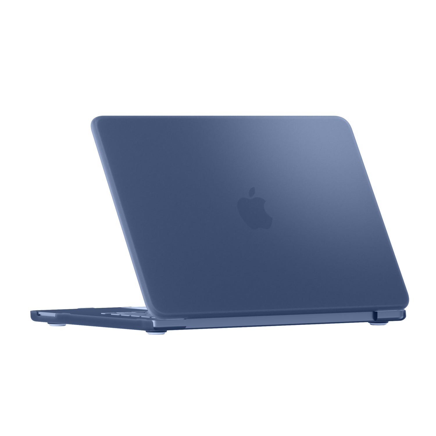 Ein blaues Arktis Solid Case für das MacBook Neo auf einem Laptop.