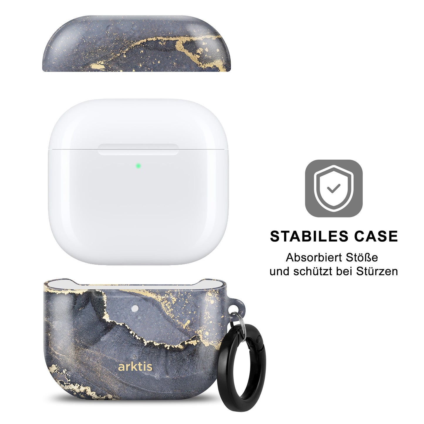 arktis AirPods 4 Hülle - Dusty Marble
