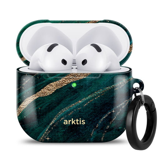 arktis AirPods 4 Hülle - Green Marble