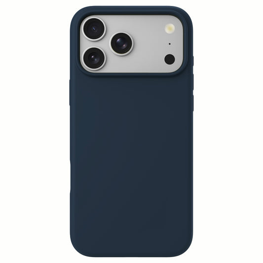 arktis iPhone Silikon Case mit MagSafe in Mitternacht, Rückseite mit Kameras und Blitz