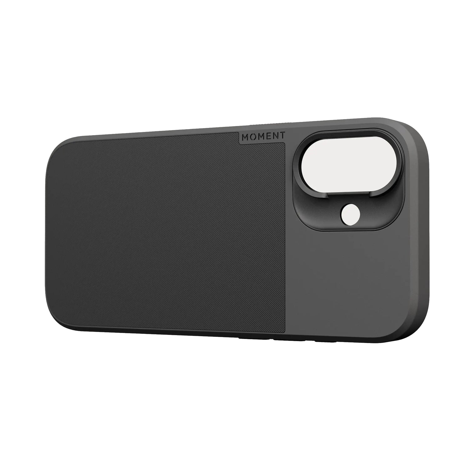 Die MOMENT iPhone 17 Kamera Hülle MagSafe verfügt über einen großen rechteckigen Kameraausschnitt, das MOMENT-Logo an der Oberseite und unterstützt Objektive der Moment T-Serie. Kompatibel mit iPhone 17 Kamera Hülle.