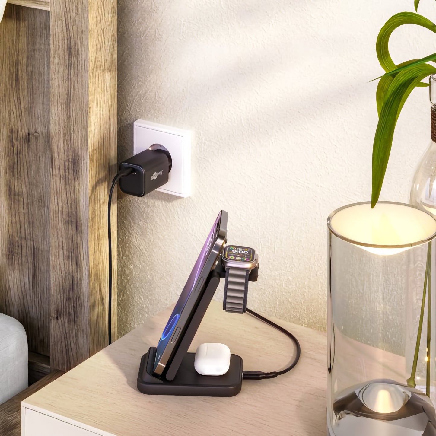 3in1 Ladestation für iPhone, Apple Watch und AirPods 22.5 W
