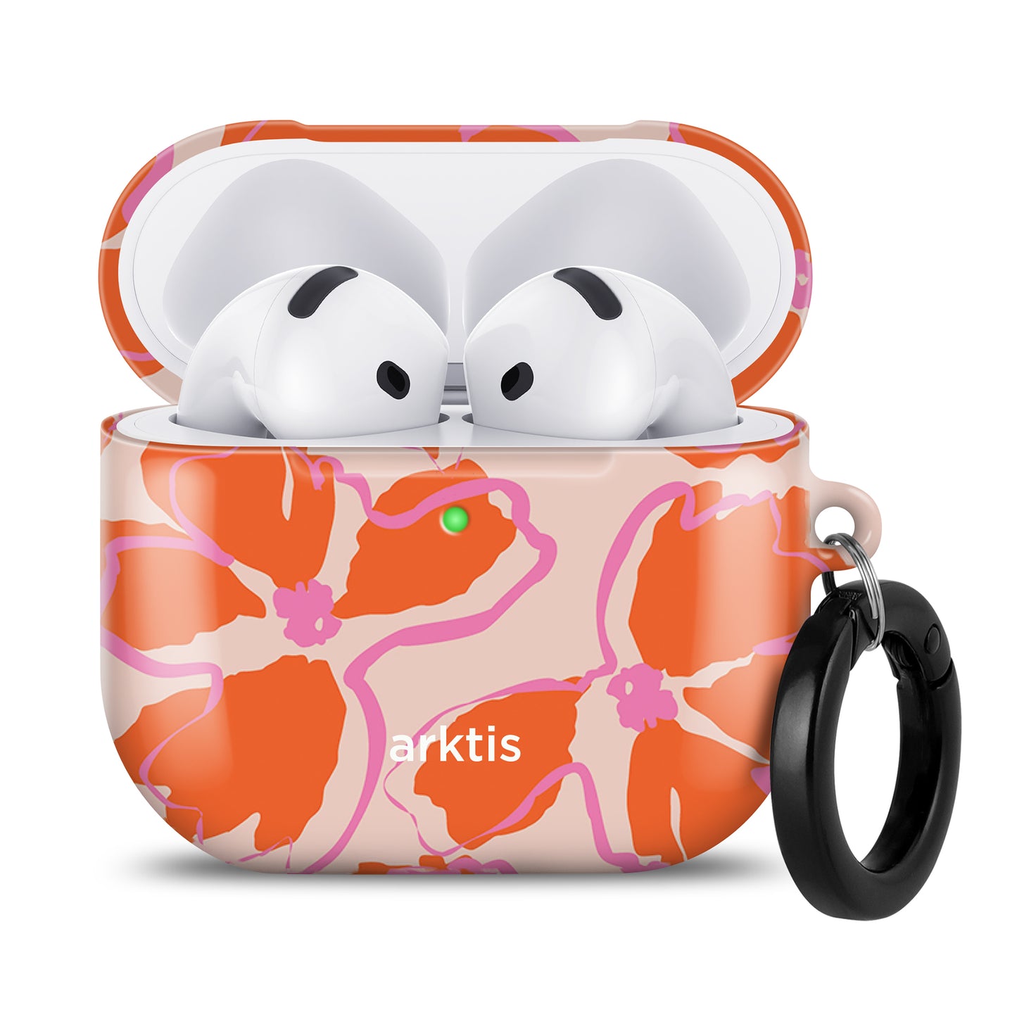 arktis AirPods 4 Hülle - Orange Mallow