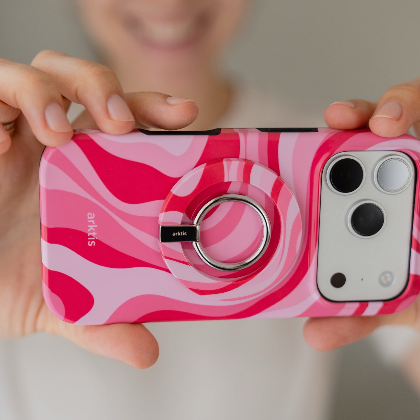 Magnetischer Ringhalter für MagSafe - Aura Pink