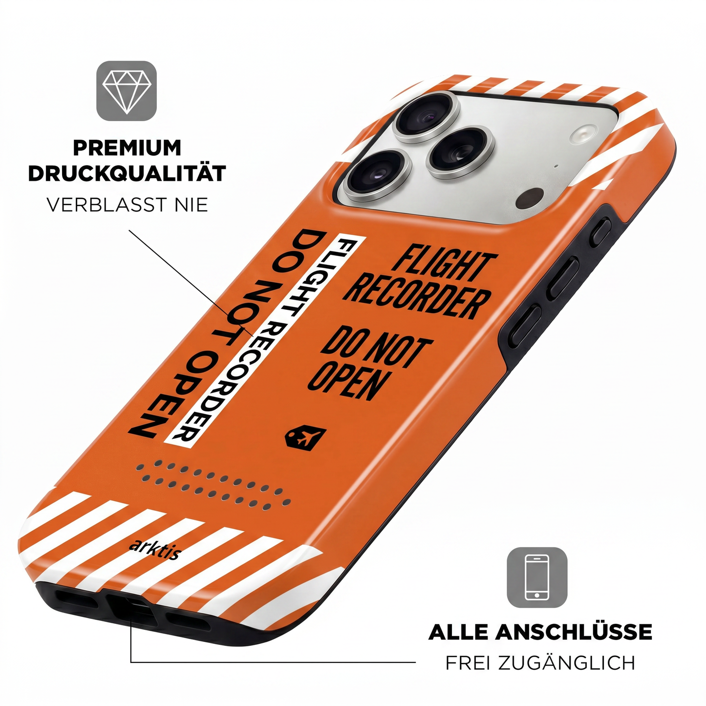 arktis iPhone 15 Pro Hülle - Airport Case