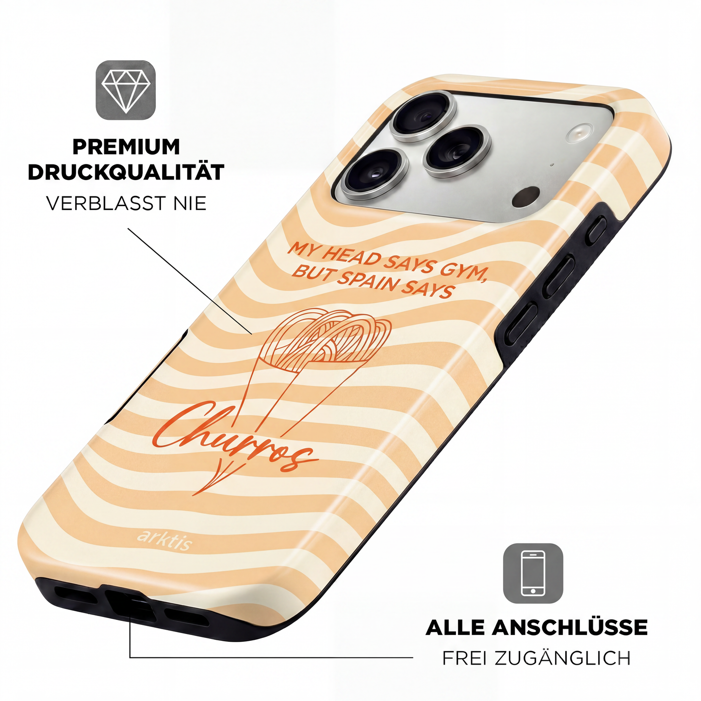 arktis iPhone 17 Pro Hülle - Churros