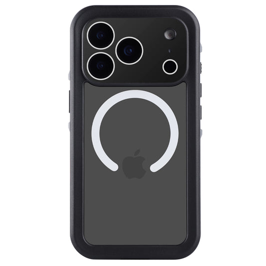 Das arktis iPhone 17 Pro Max Wasserdichtes Actioncase von arktis bietet stoßfesten IP68-Schutz, MagSafe-Kompatibilität und schützt Ihr iPhone mit drei Kameralinsen optimal bei jeder Aktion.