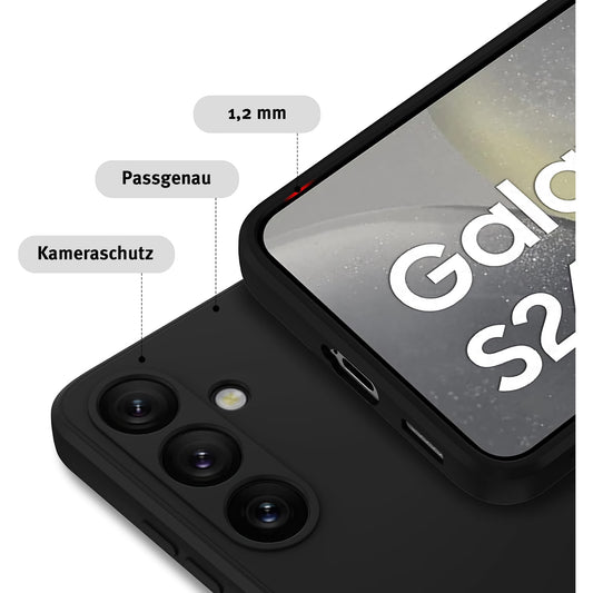 arktis Samsung Galaxy S24 Silikon Case schwarz