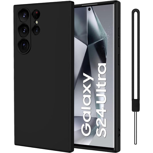 arktis Samsung Galaxy S24 Ultra Silikon Case schwarz