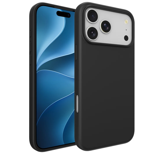 arktis iPhone 18 Pro Max Silikon Case mit MagSafe Schwarz