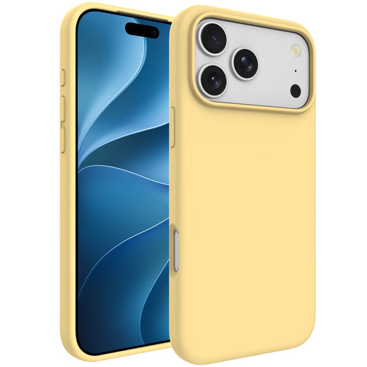 arktis iPhone 18 Pro Silikon Case mit MagSafe Zitronengelb