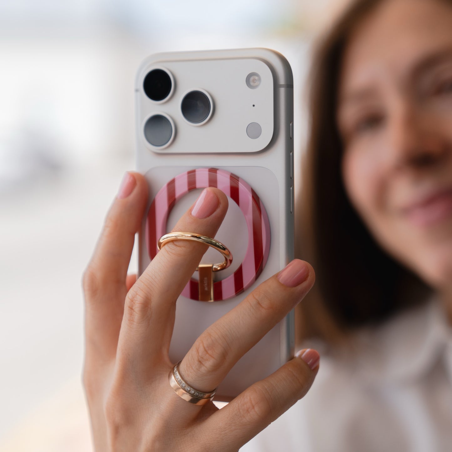 Magnetischer Ringhalter für MagSafe - Lady Stripes