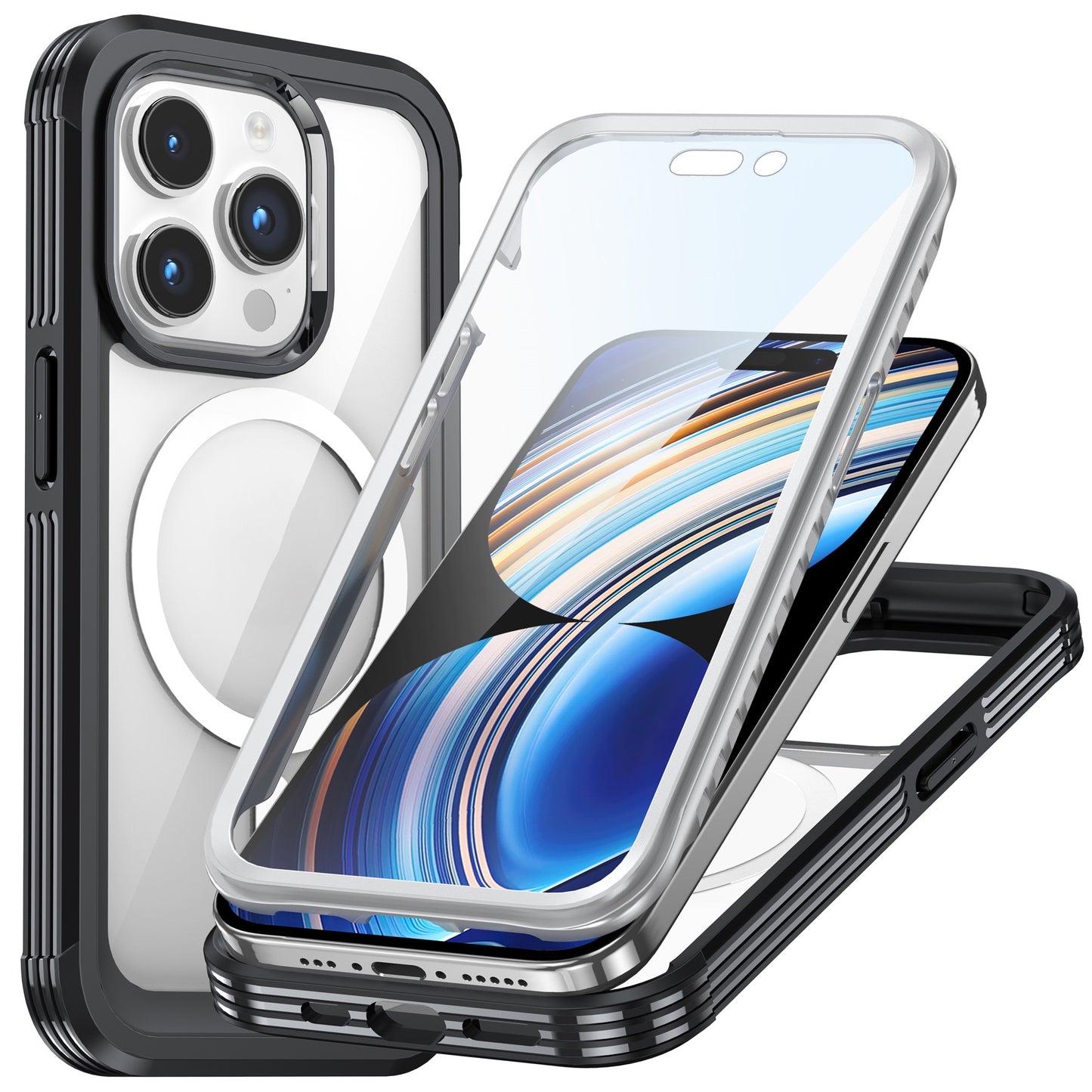ArktisPRO iPhone 15 Pro Max 360ULTIMATE Case - Schwarz