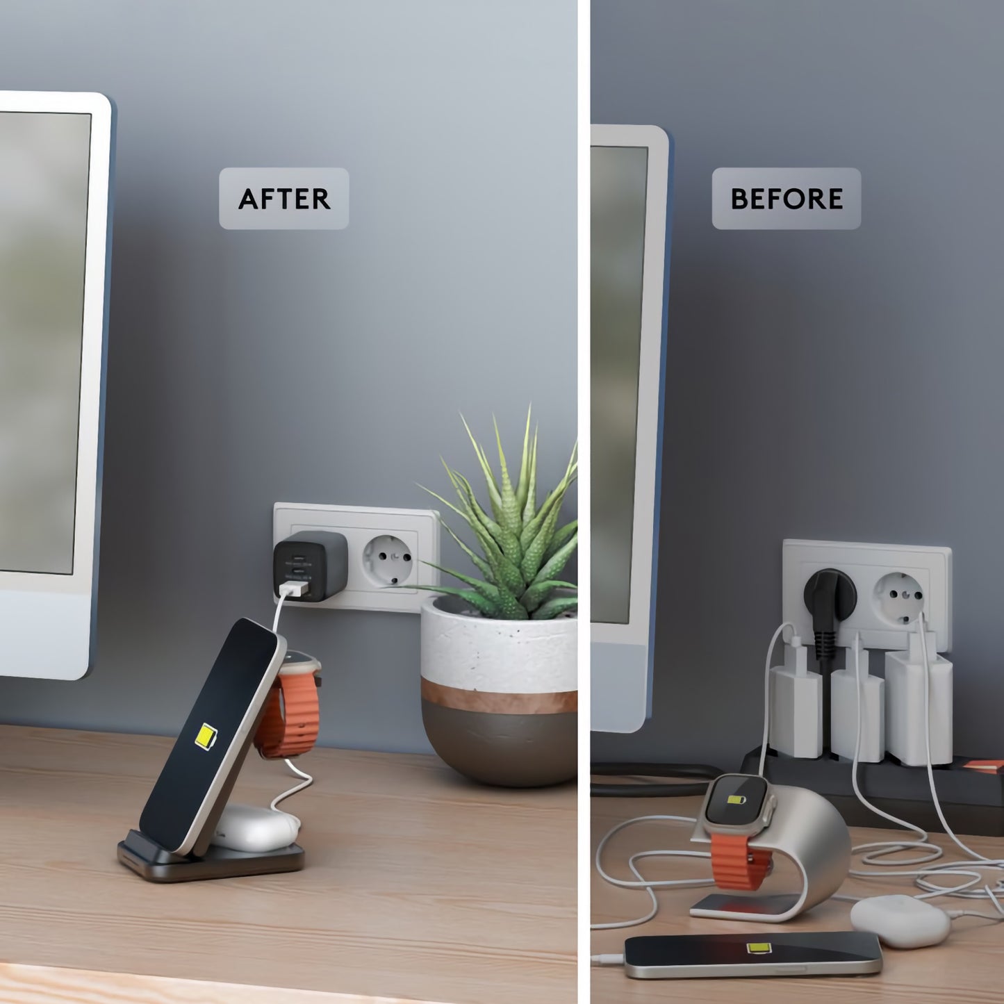 3in1 Ladestation für iPhone, Apple Watch und AirPods 22.5 W