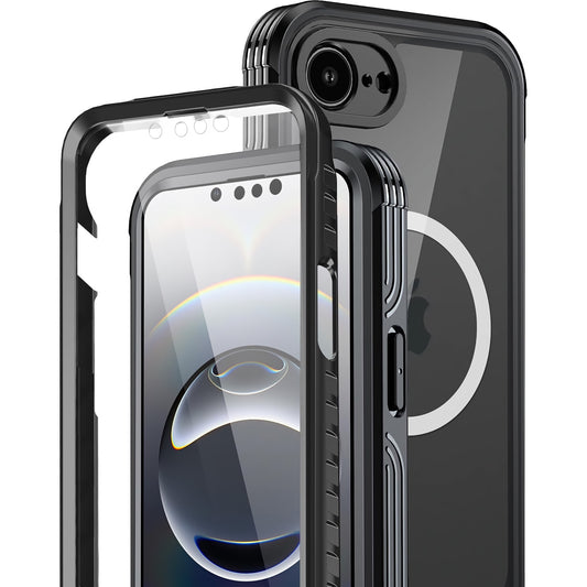 Das arktis iPhone 16e Wasserdichtes Actioncase von arktis bietet ein stoßfestes, schwarzes Gehäuse mit MagSafe-Ring und Klarsicht-Front. Mit IP68-Schutzstandard bleibt Ihr iPhone in jeder Umgebung zuverlässig geschützt.