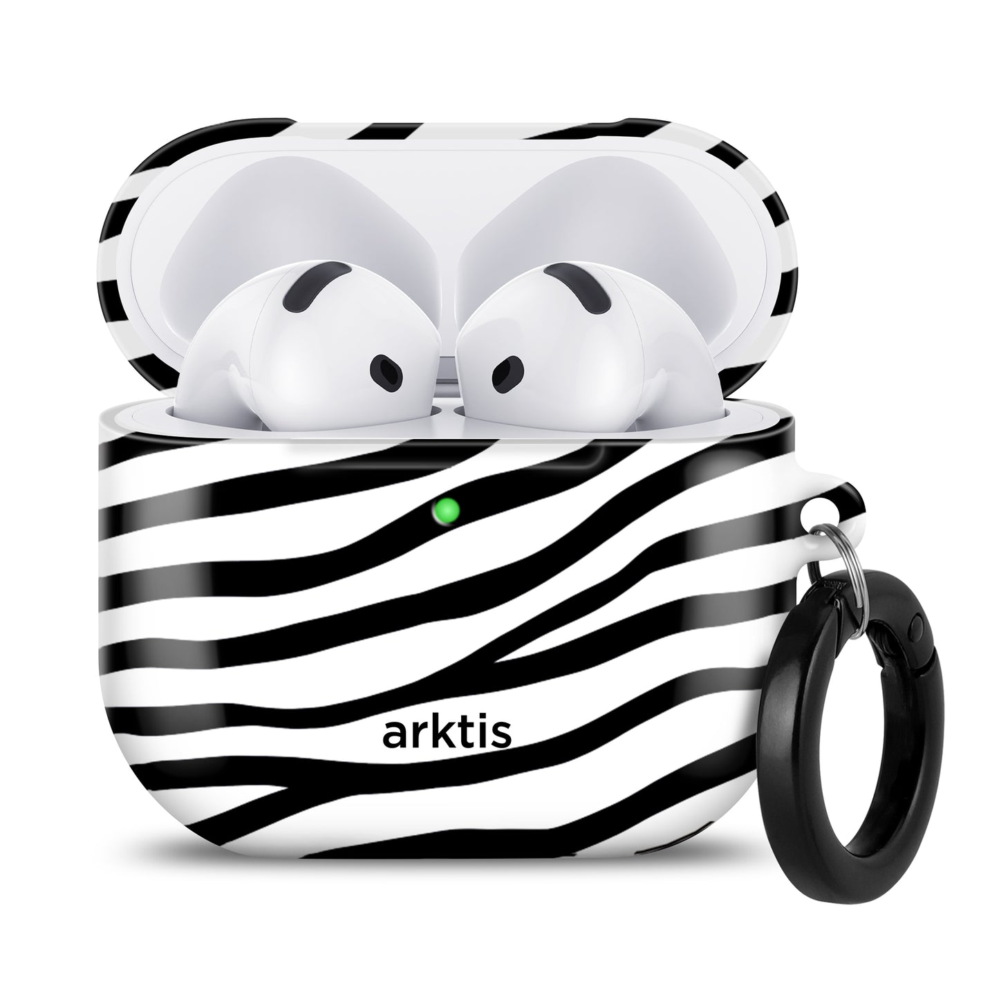 arktis AirPods 4 Hülle - Zebra